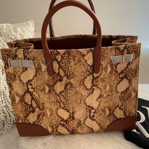 Brand New with tags!!!!! Ralph Lauren LARGE TOTE BAG !!!Brand New  Python Print